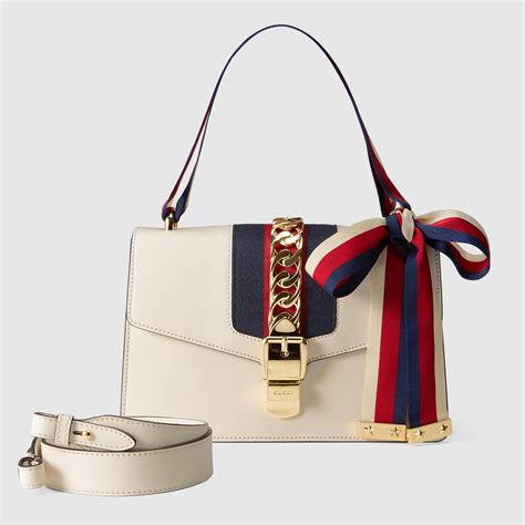 gucci white purse small|vintage Gucci white shoulder bag.